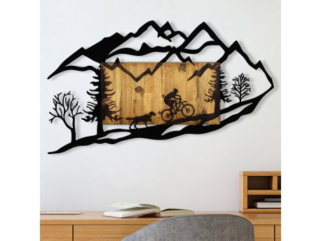 WALLXPERT Zidna dekoracija Bicycle Riding in Nature 1