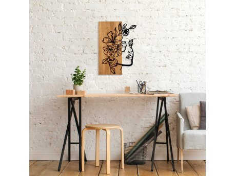 WALLXPERT Zidna dekoracija Woman Floral Face 372
