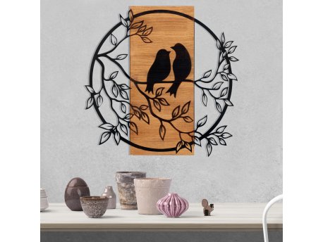 WALLXPERT Zidna dekoracija Birds In Love 1