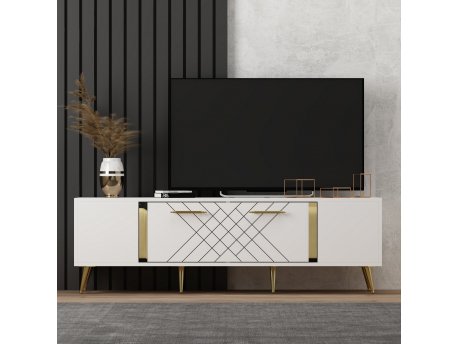 HANAH HOME TV polica Detas White Gold (475OLV1136)