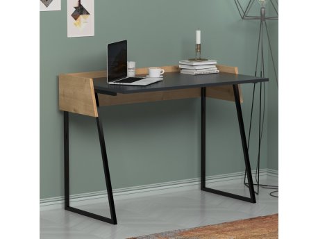 HANAH HOME Radni sto Rone Anthracite Oak