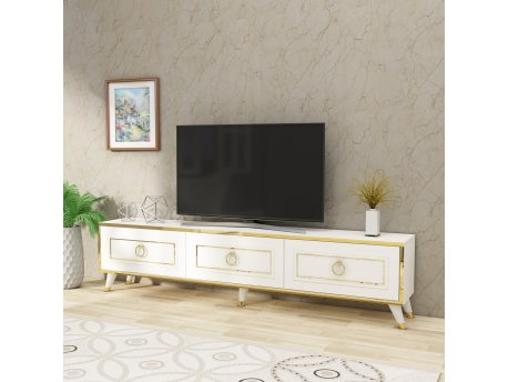 HANAH HOME TV polica Sona White Gold (550ARN2170)