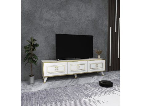 HANAH HOME TV polica Sona 150Cm White Gold (550ARN2175)
