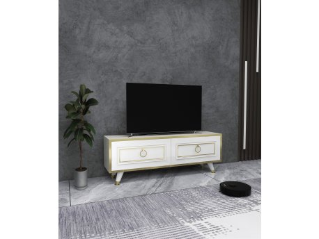 HANAH HOME TV polica Sona 120Cm White Gold 2 (550ARN2172)