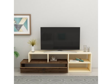 HANAH HOME TV polica Duru Light Walnut Beige (550ARN2190)