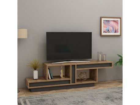 HANAH HOME TV polica Ranke Atlantic Pine Anthracite (550ARN2957)
