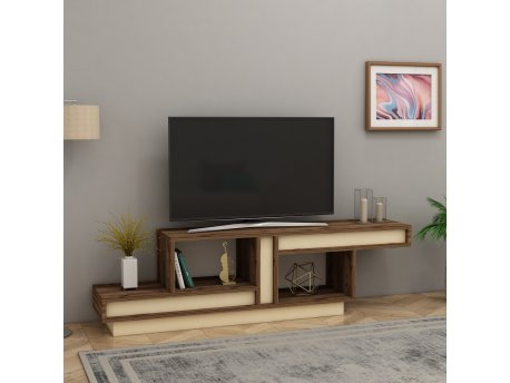 HANAH HOME TV polica Ranke Beige Light Walnut (550ARN2958)