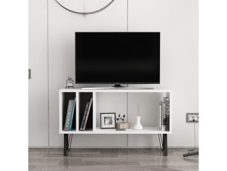 HANAH HOME TV polica Arven White Dark Grey (935CMN1419)