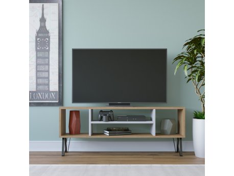 HANAH HOME TV polica Garvin Oak White (935CMN1438)