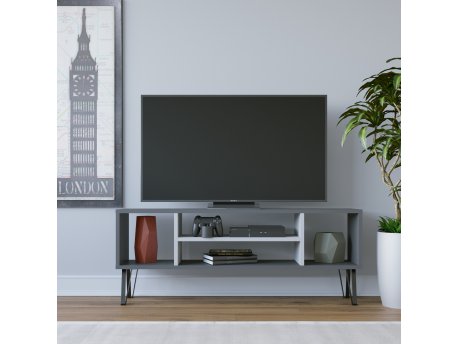 HANAH HOME TV polica Garvin Anthracite White (935CMN1441)