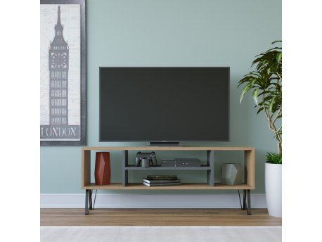 HANAH HOME TV polica Garvin Oak Anthracite (935CMN1440)