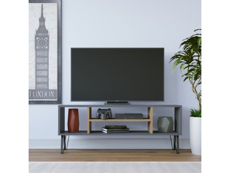 HANAH HOME TV polica Garvin Anthracite Oak (935CMN1442)