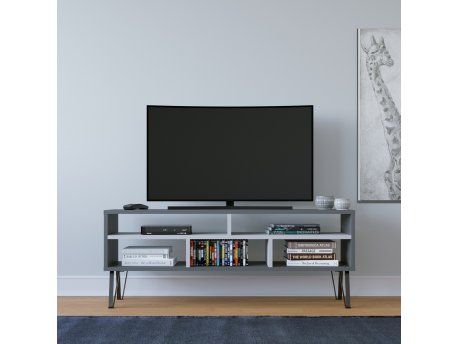 HANAH HOME TV polica Ebuda Anthracite White (935CMN1432)