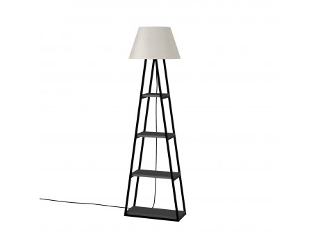 HANAH HOME Podna lampa Pal Anthracite Linen