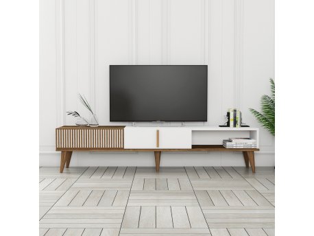 HANAH HOME TV polica Milan Alt Walnut White (845HCT3106)