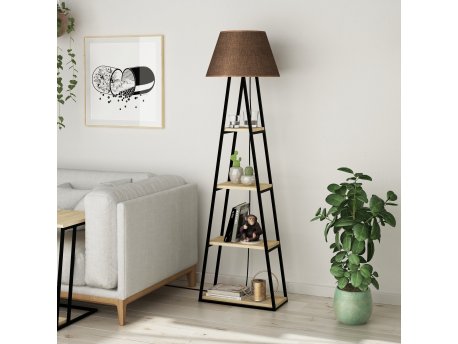 HANAH HOME Podna lampa Pal Oak Brown