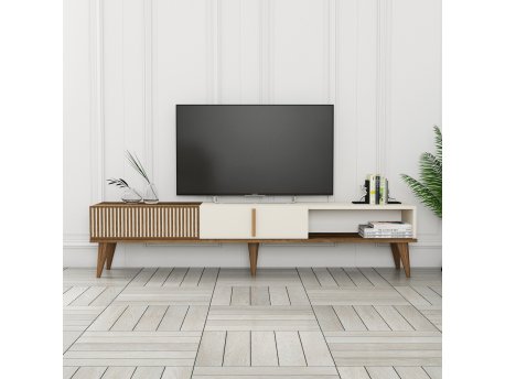 HANAH HOME TV polica Milan Alt Walnut Cream (845HCT3107)