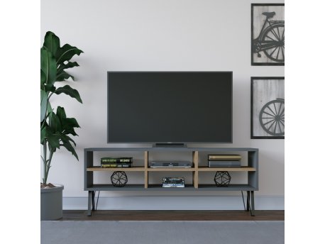 HANAH HOME TV polica Judd Anthracite Oak (935CMN1451)