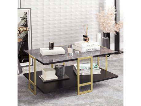 HANAH HOME Sto za dnevnu sobu Polka Black