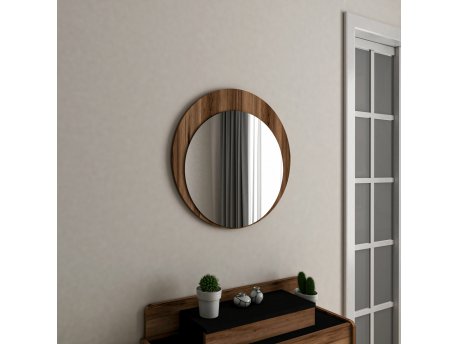 HANAH HOME Ogledalo Line Light Walnut