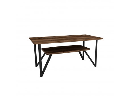 HANAH HOME Sto za dnevnu sobu Asens 50 Light Walnut