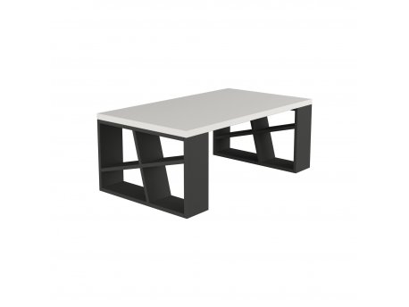 HANAH HOME Sto za dnevnu sobu Honey White Anthracite