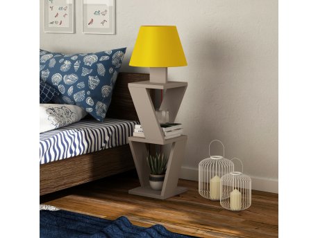 HANAH HOME Podna lampa Kozena Light Mocha Yellow
