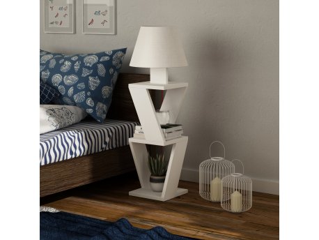 HANAH HOME Podna lampa Kozena White