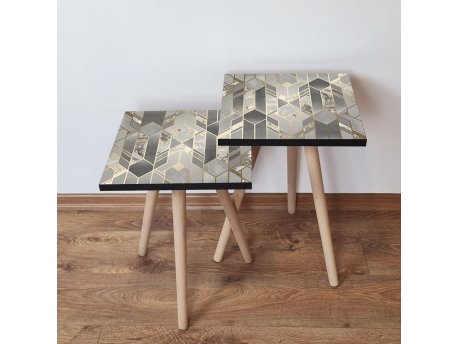 HANAH HOME Pomoćni stočić 2SHP134 Grey