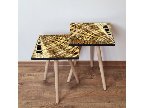 HANAH HOME Pomoćni stočić 2SHP142 Gold