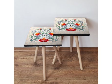 HANAH HOME Pomoćni stočić 2SHP144 Multicolor