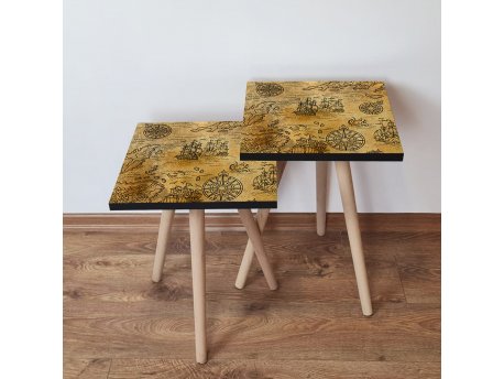 HANAH HOME Pomoćni stočić 2SHP145 Camel