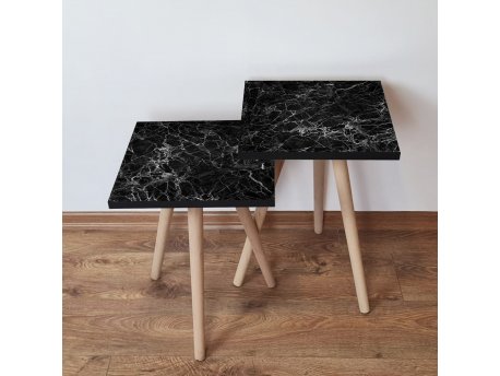 HANAH HOME Pomoćni stočić 2SHP232 Black