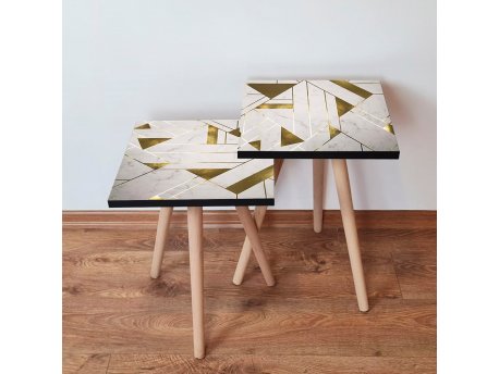 HANAH HOME Pomoćni stočić 2SHP231 White