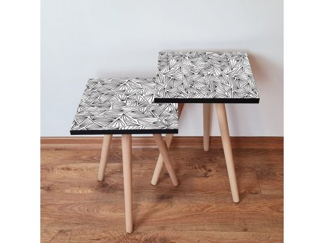 HANAH HOME Pomoćni stočić 2SHP229 White