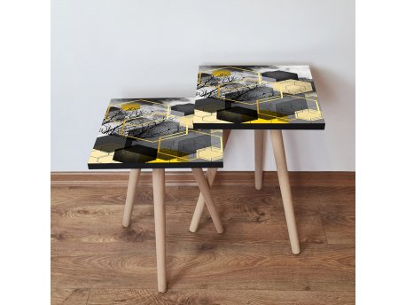 HANAH HOME Pomoćni stočić 2SHP162 Black