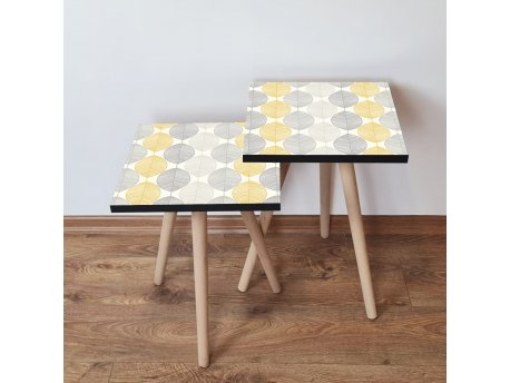 HANAH HOME Pomoćni stočić 2SHP177 White