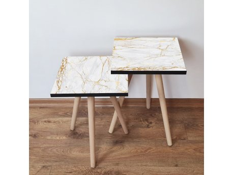 HANAH HOME Pomoćni stočić 2SHP183 White