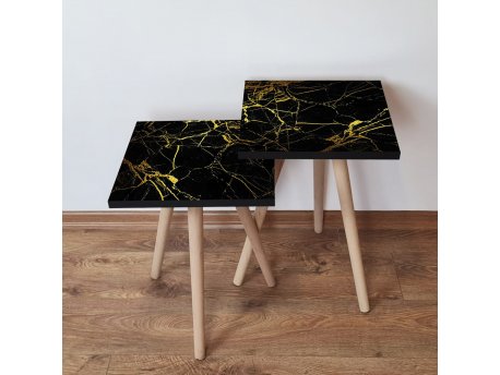 HANAH HOME Pomoćni stočić 2SHP185 Black