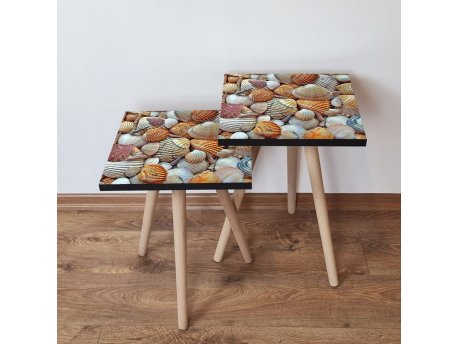 HANAH HOME Pomoćni stočić 2SHP21 Orange