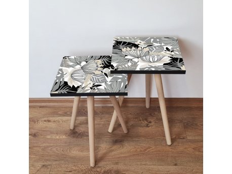 HANAH HOME Pomoćni stočić 2SHP213 Black