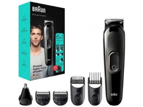 BRAUN Trimer za kosu i bradu MGK 3320 BLK punjivi