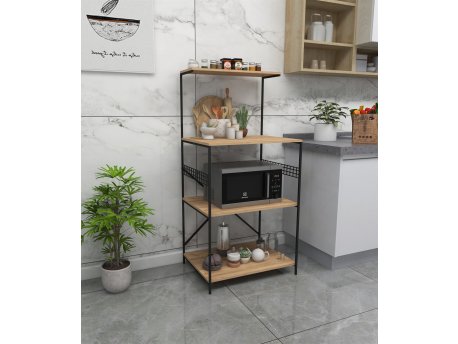 HANAH HOME Kuhinjska polica Anemon Black Pine