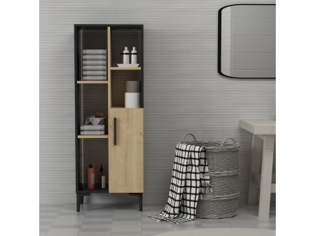 HANAH HOME Ephesus Sapphire Oak Black