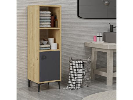 HANAH HOME Kupatilski ormarić Alone Sapphire Oak Anthracite