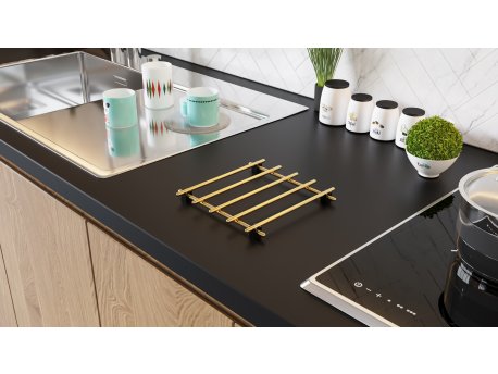 WALLXPERT Podmetač za šerpu Tezgah Koruyucu Gold