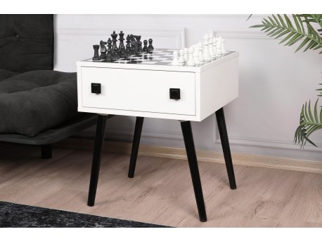 HANAH HOME Sto za dnevnu sobu Chesso Black White