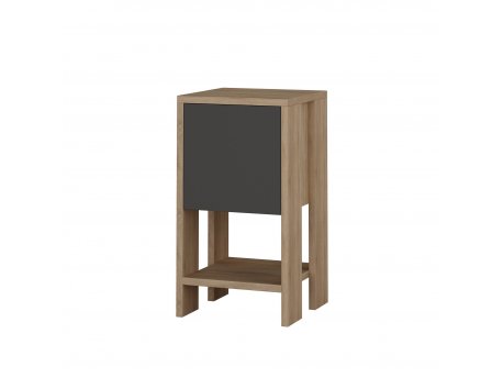 HANAH HOME Komoda Ema Oak Anthracite