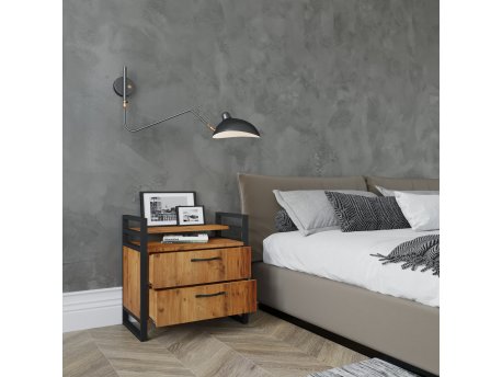 HANAH HOME Nero Pier Walnut