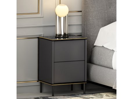 HANAH HOME Komoda Imaj Anthracite